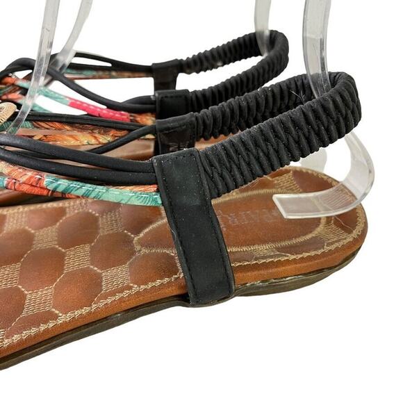 Patrizia Spring Step Gadelina Black Thong Slingback Sandals Flats Shoes 39 8.5 - Picture 9 of 16